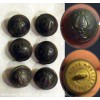 Six Anciens boutons metal _lyre_ perfectionne Paris