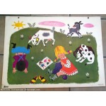Ancienne affiche d'ecole * Elle accompagnait le livret de lecture 1965 Ref A10
