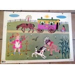 Ancienne affiche d'ecole * Elle accompagnait le livret de lecture 1968 * Ref B12