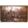 Splendide plaque de cuivre rouge repouss�e 0