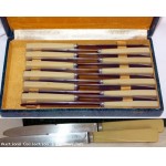 Jolie boite de 12 couteaux de table_tres bon etat