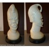 Superbe buste d�homme en matiere noble art ethnique buste statue africaine 0
