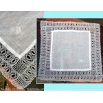 Ancien mouchoir Brod� * Monogramme * M
