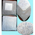 Deux Anciens mouchoirs Brod�s * Motif floral