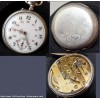 Beau gousset, boitier argent massif - num�rot� estampill� 0