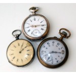 LOT DE 3 MONTRES GOUSSET anciennes - 2 sont en argent massif,