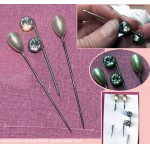 3 Anciennes epingles a chapeau - Hat pin 0