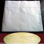 Drap coton brode machine 1 personne ou lit de 120 cm