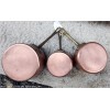 Casseroles sauci�res en cuivre �tames pour cuisiner
