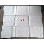 Une serviette de table ancienne Coton Damasse monogramme CB 82X66 cm