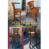 Grand tabouret de bar en bois