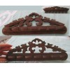 Ancien porte pipes en bois sculpt�, mural.