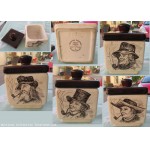 Ancien, pot a tabac ceramique numerot�